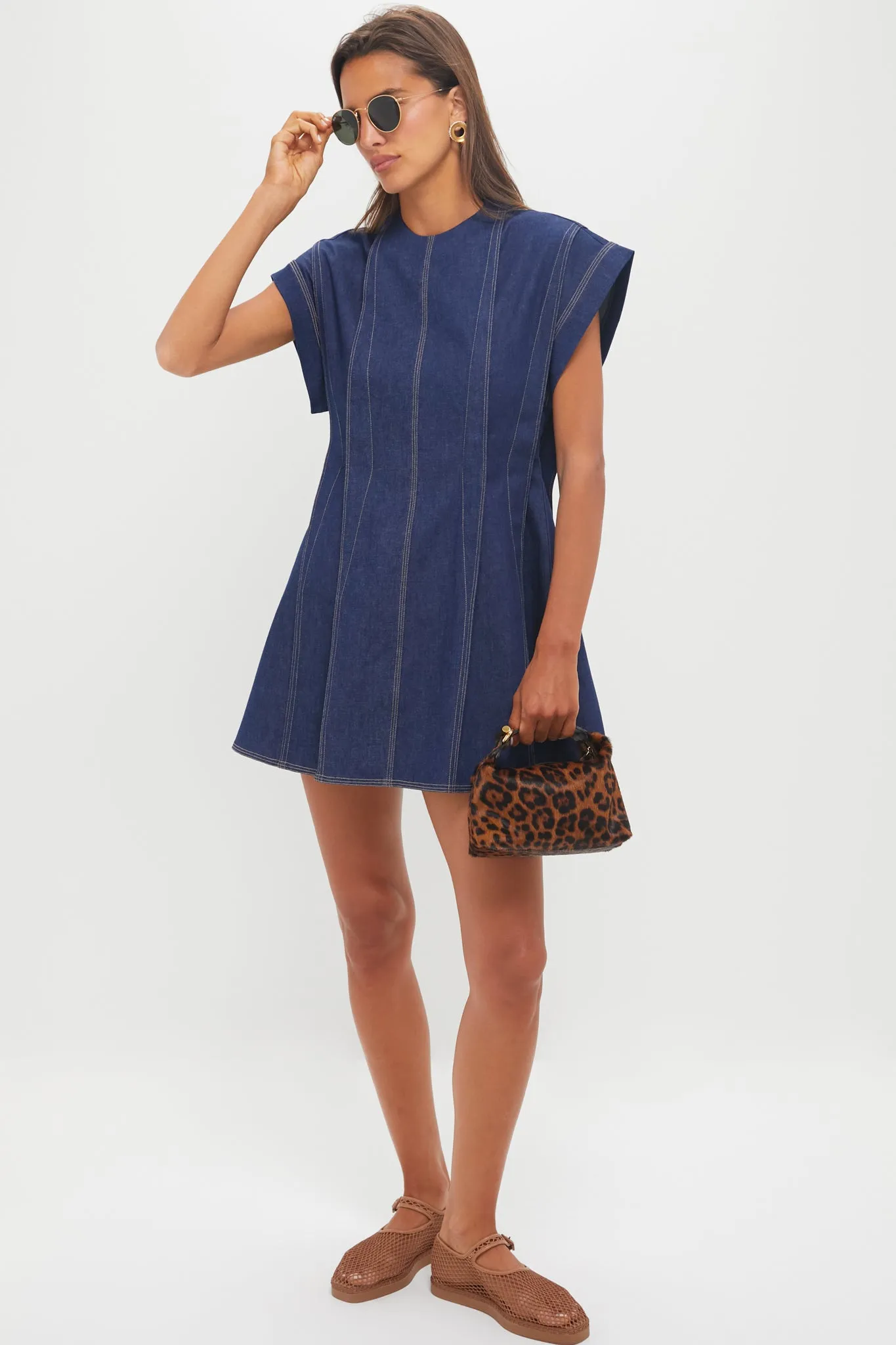 Dark Denim Blue Focul Dress sold by Tuckernuck product image thumbnail 2