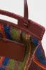 Jungle Stripe Raffia Rue Tote Bag sold by Tuckernuck