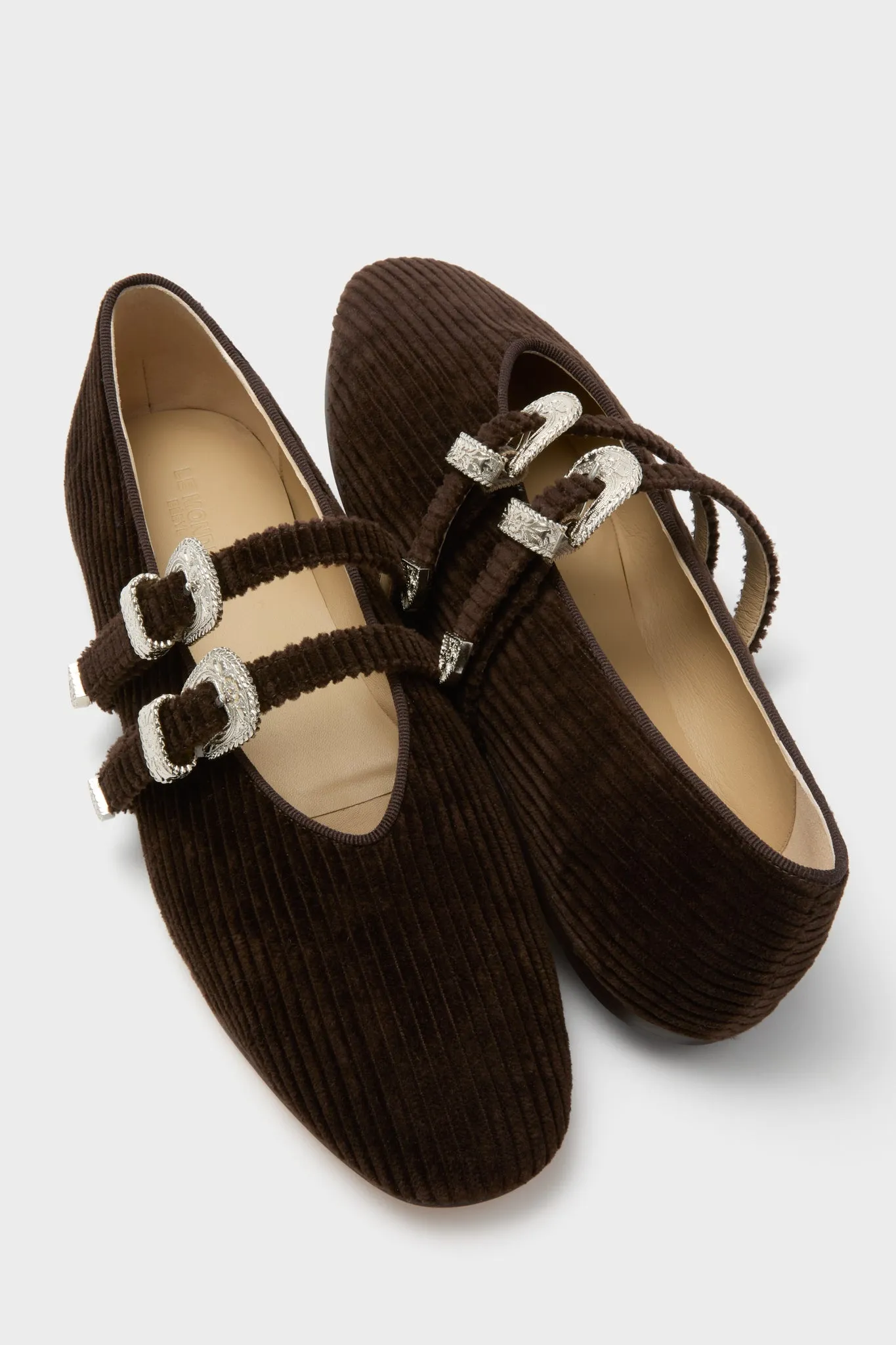 Chocolate Corduroy Claudia Slippers sold by Tuckernuck product image thumbnail 5