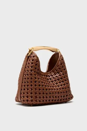 Cognac Woven Leather Small Boomerang Bag sold by Tuckernuck product image thumbnail 5