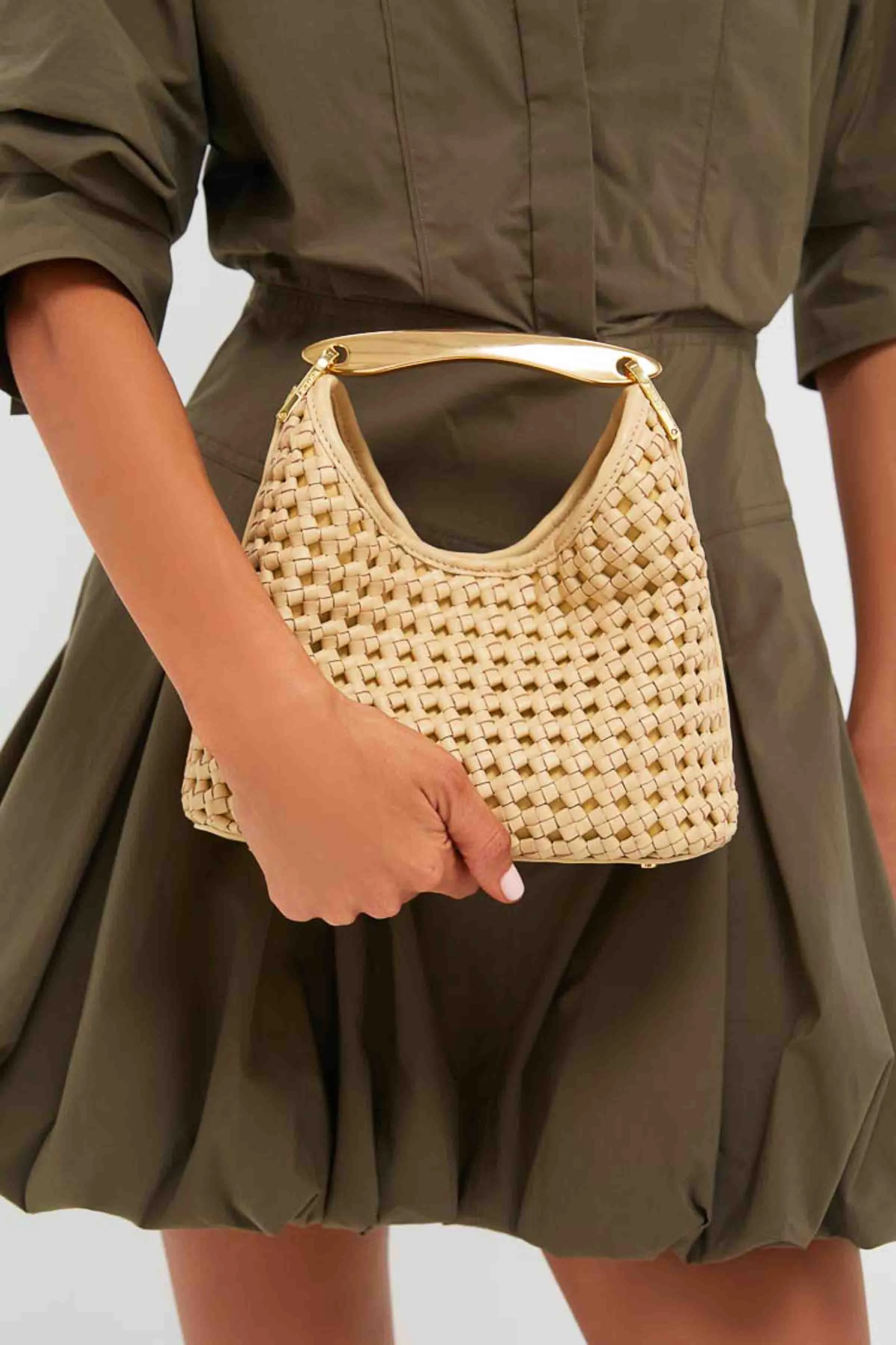 Butter Woven Leather Small Boomerang Bag sold by Tuckernuck product image thumbnail 2