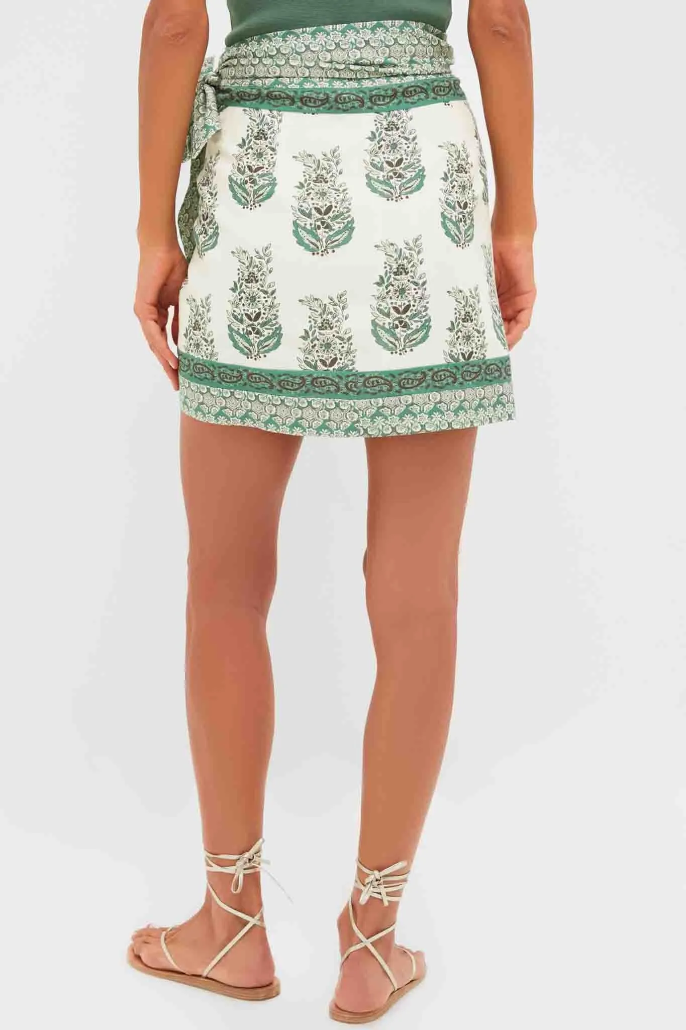 Jade Terrace Cotton Linen Payton Wrap Skirt sold by Tuckernuck product image thumbnail 4