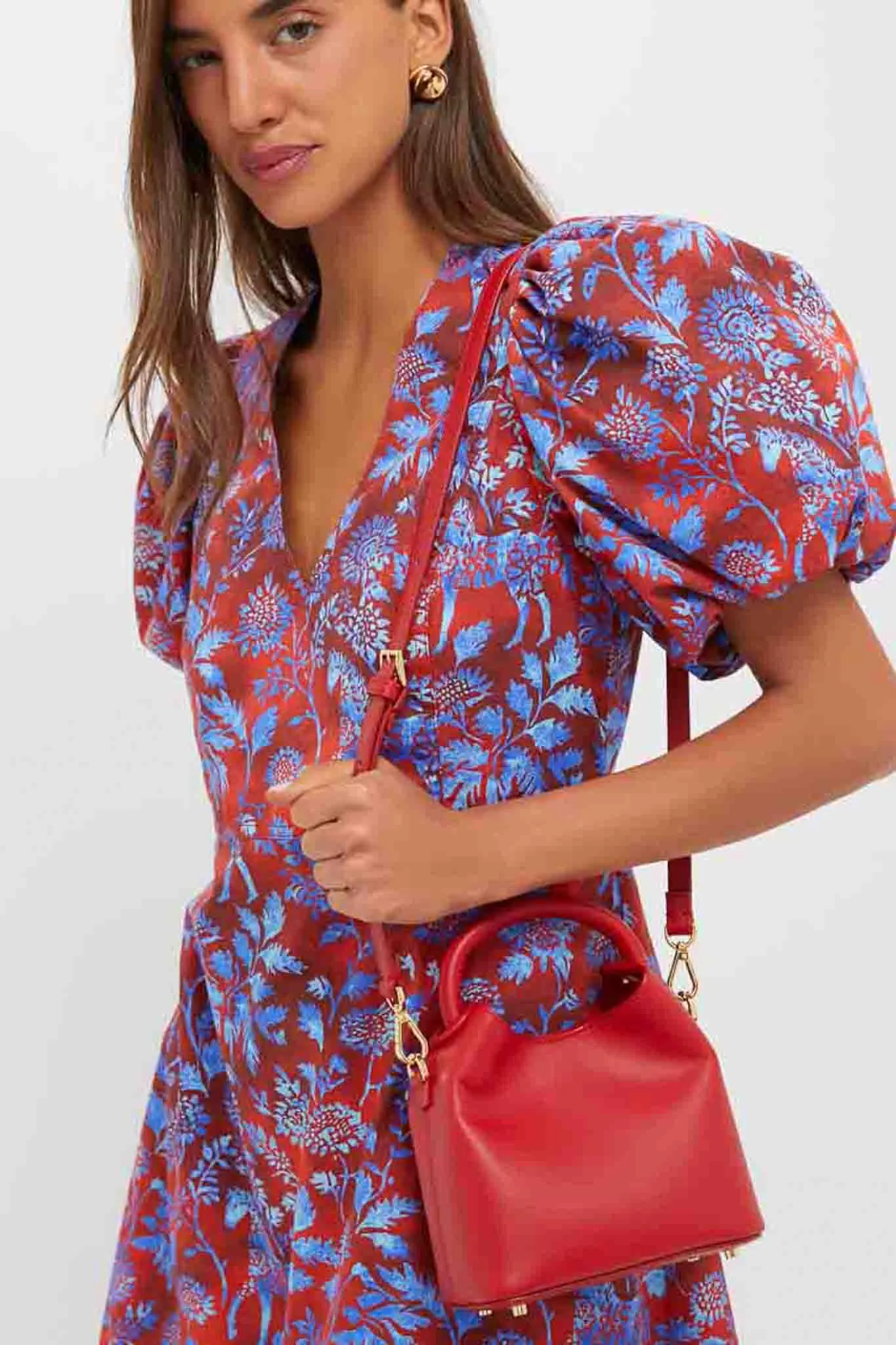 Red Leather Madeleine Bag sold by Tuckernuck product image thumbnail 4