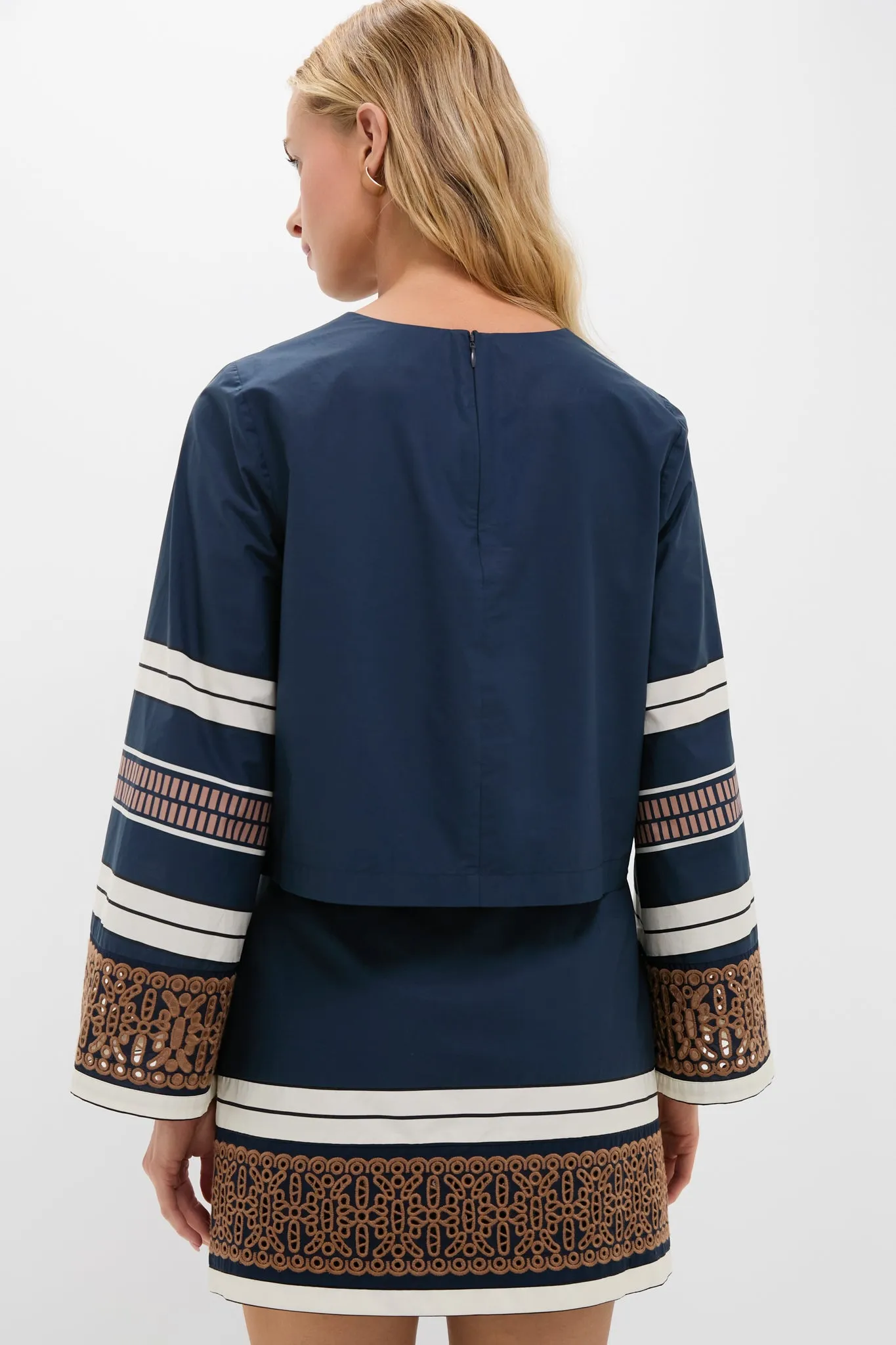 Riverside Stripe Cotton Eyelet Maxine Top sold by Tuckernuck product image thumbnail 4