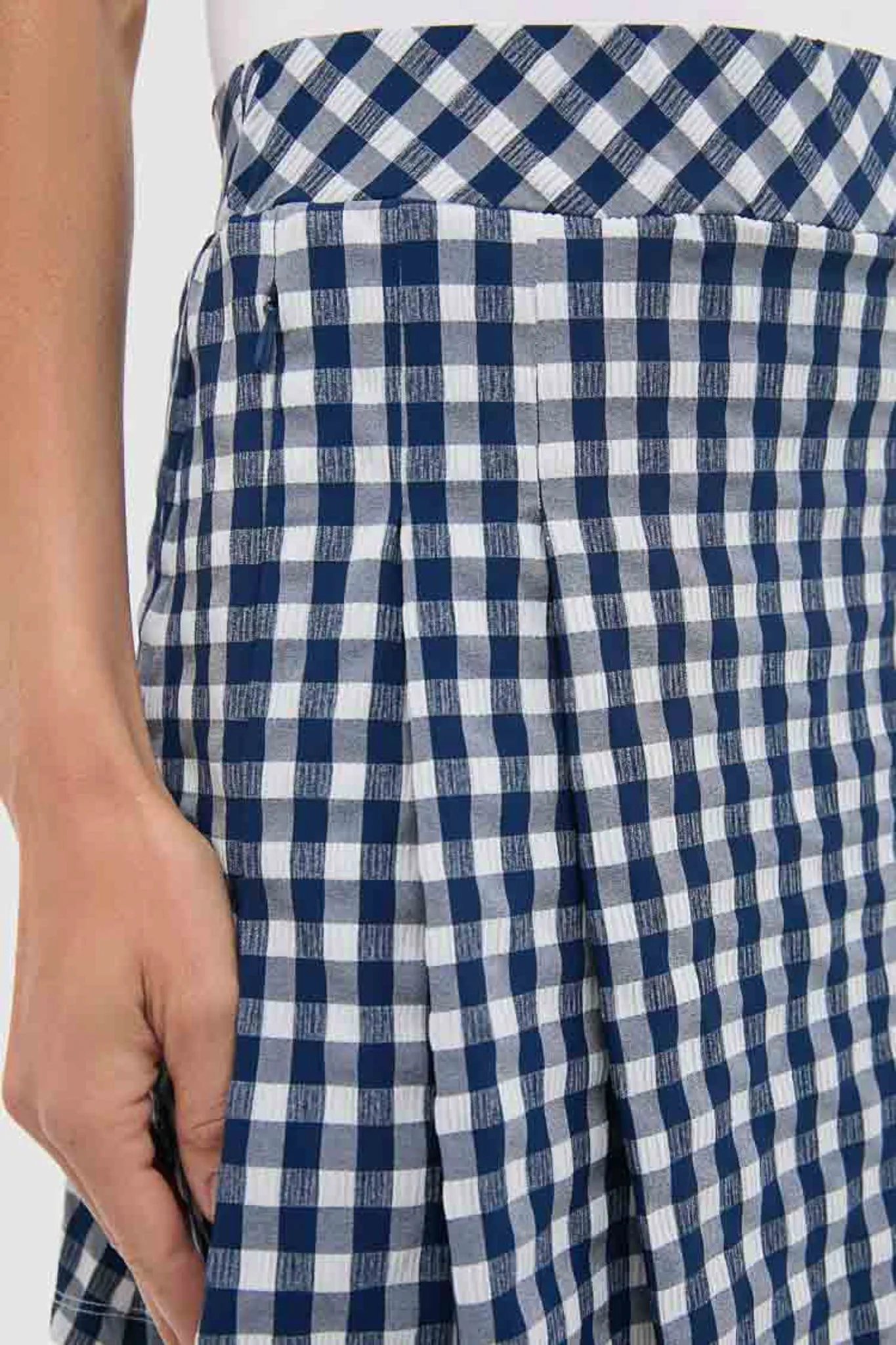 Navy Gingham 16 Inch Park Golf Skirt sold by Tuckernuck product image thumbnail 5