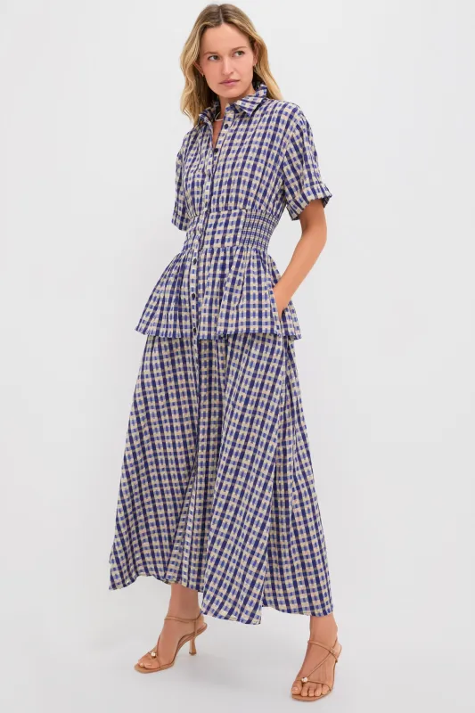 Navy Check Boogie Woogie Bugle Boy Dress sold by Tuckernuck