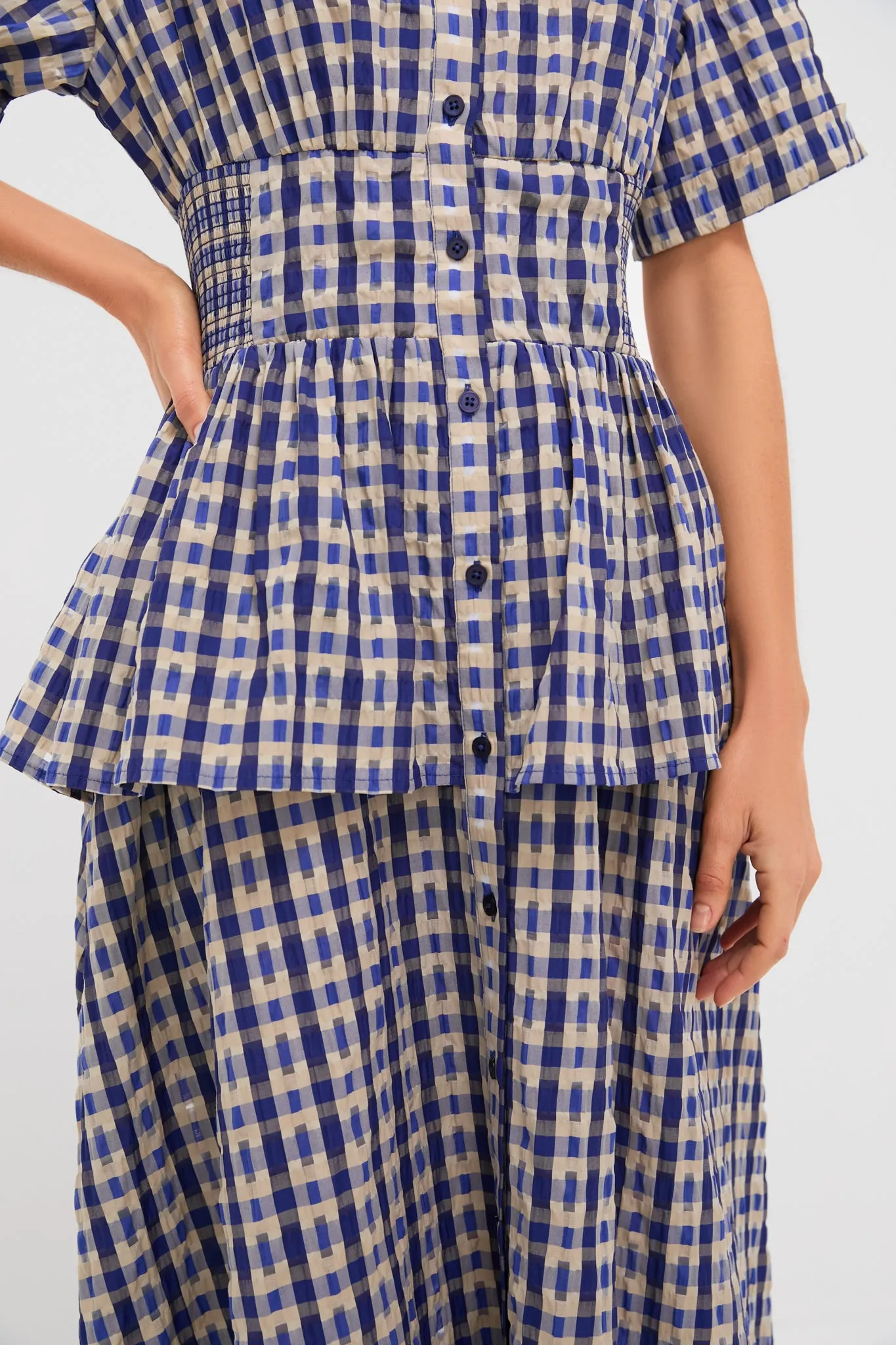 Navy Check Boogie Woogie Bugle Boy Dress sold by Tuckernuck product image thumbnail 5