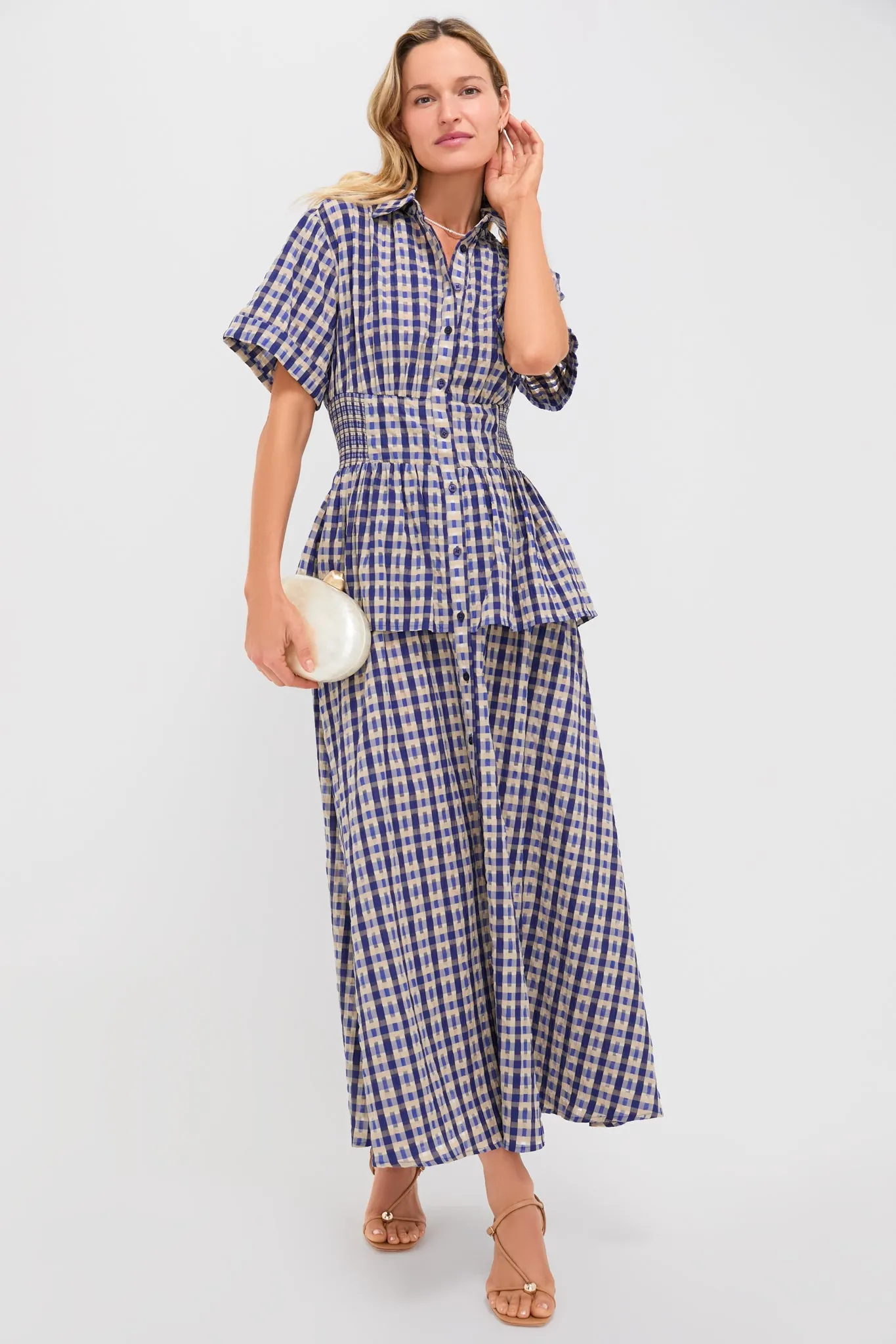 Navy Check Boogie Woogie Bugle Boy Dress sold by Tuckernuck product image thumbnail 2