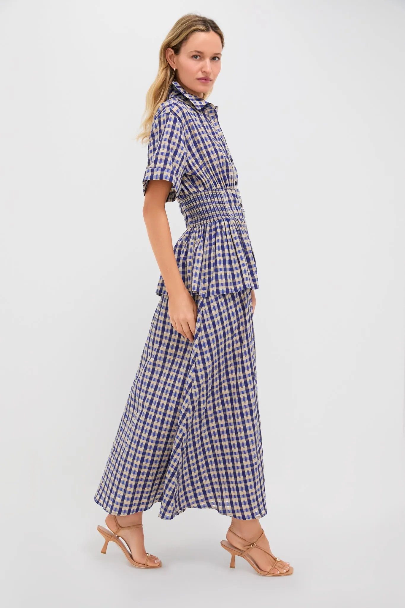 Navy Check Boogie Woogie Bugle Boy Dress sold by Tuckernuck product image thumbnail 3