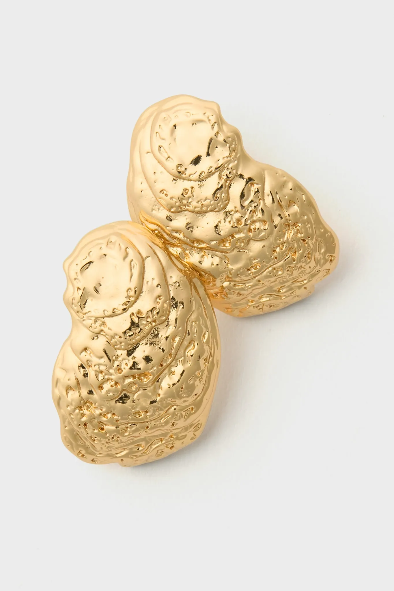 Gold Oyster Shell Earrings sold by Tuckernuck product image thumbnail 4