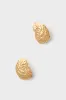 Gold Oyster Shell Earrings sold by Tuckernuck