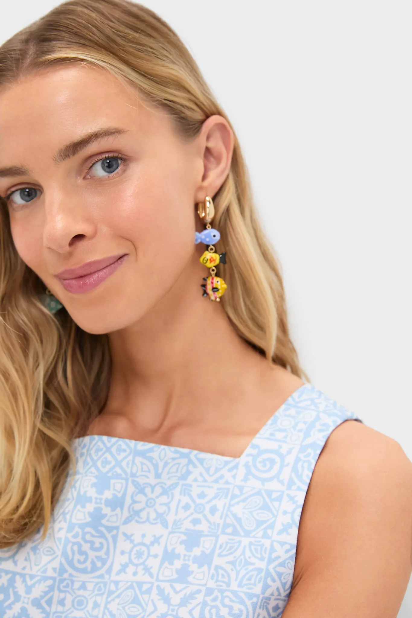 Multi Calista Drop Earrings sold by Tuckernuck product image thumbnail 2