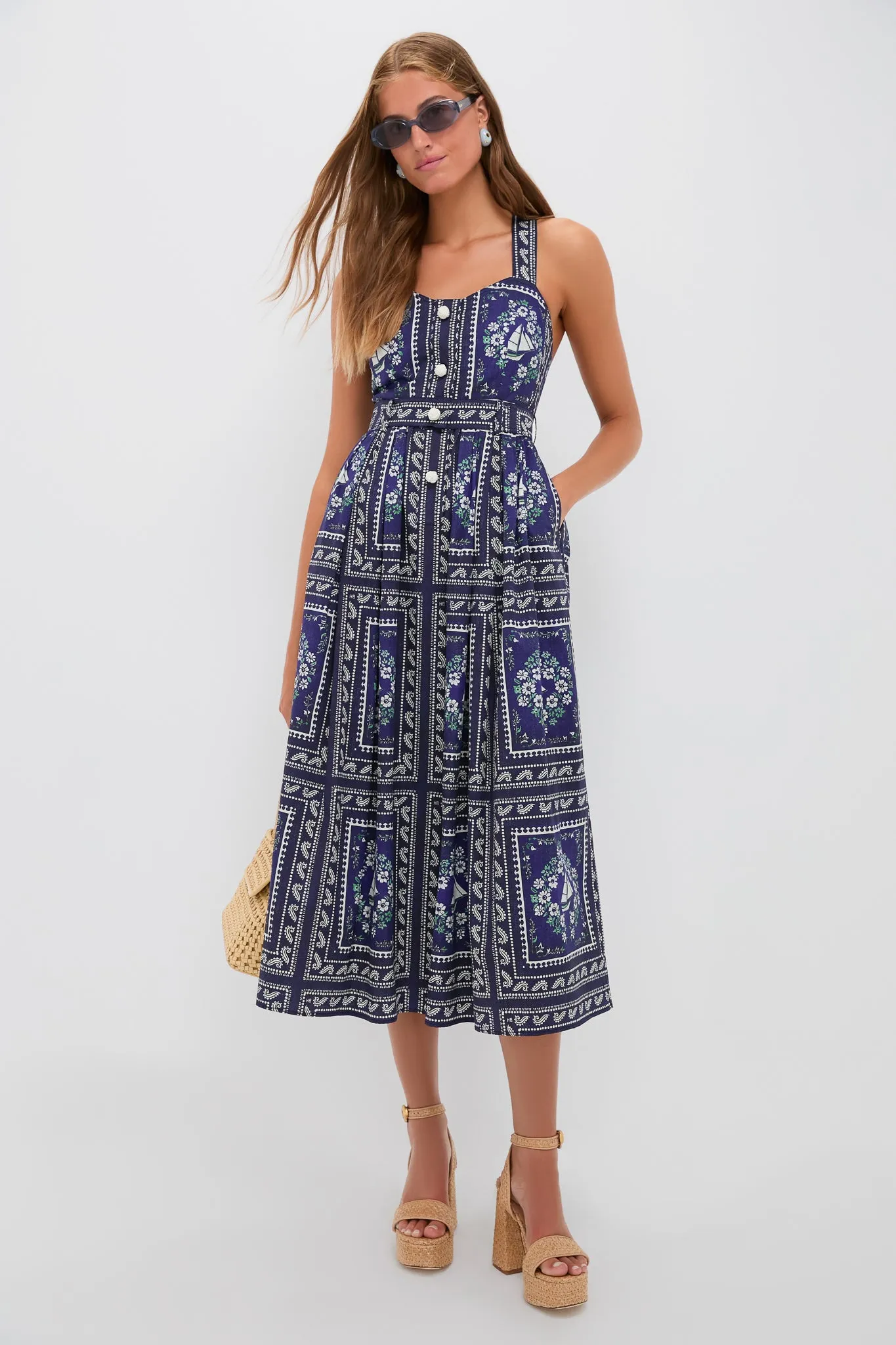 Butter Woven Leather Courrier Tote sold by Tuckernuck product image thumbnail 3