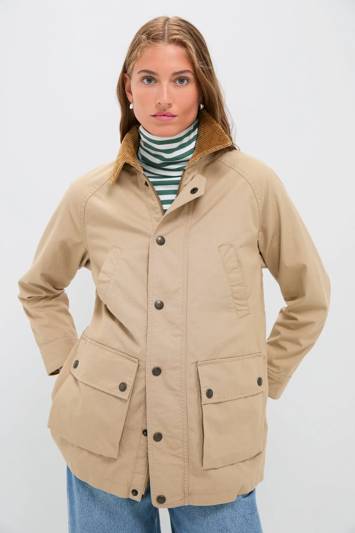 Vintage Khaki Cotton Woven Field Jacket sold by Tuckernuck