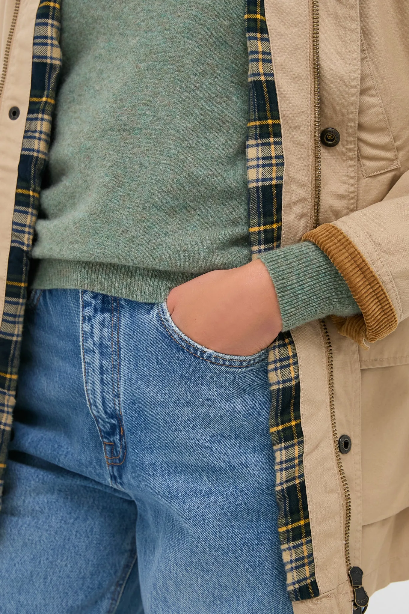 Vintage Khaki Cotton Woven Field Jacket sold by Tuckernuck product image thumbnail 5