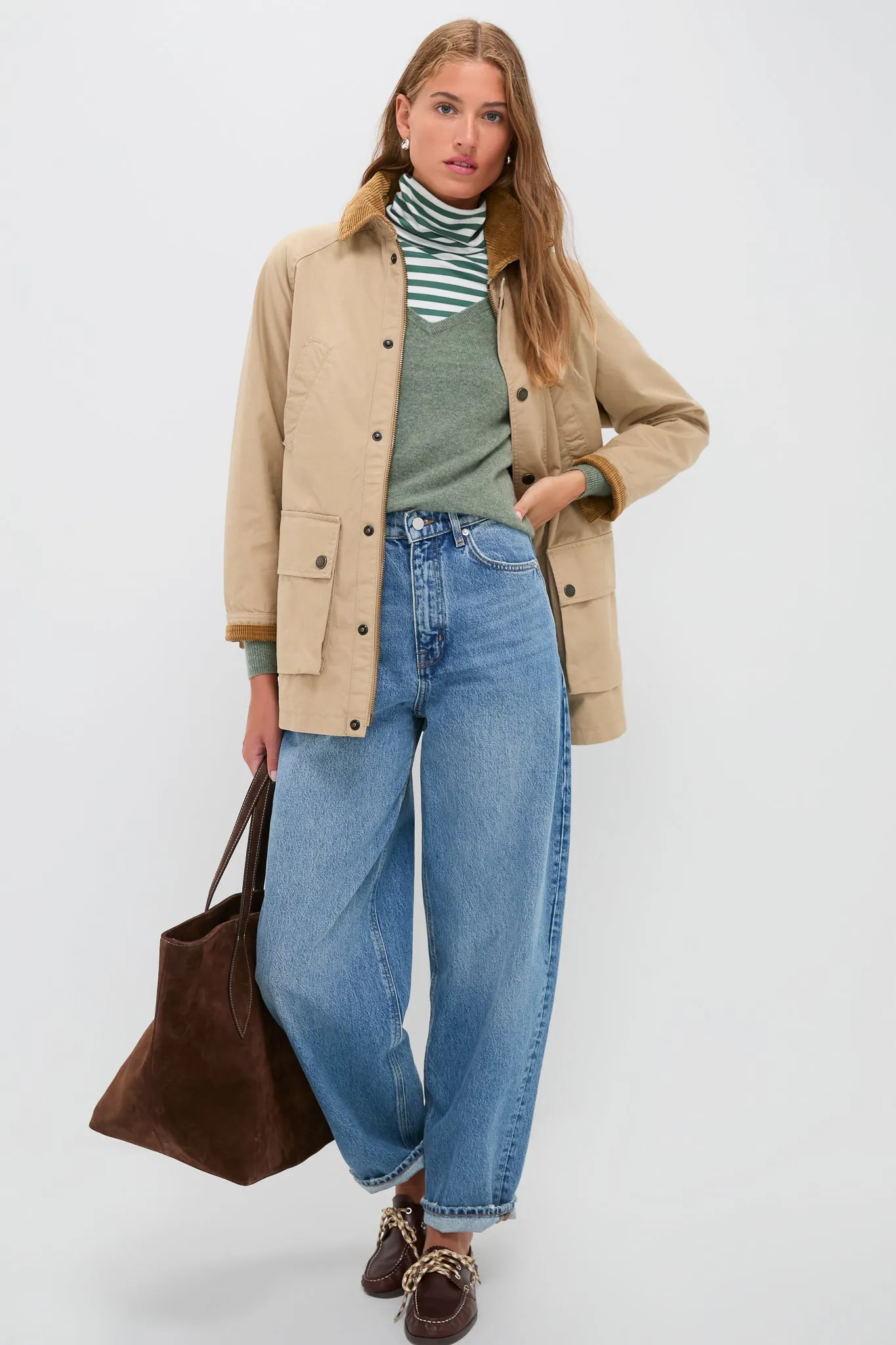 Vintage Khaki Cotton Woven Field Jacket sold by Tuckernuck product image thumbnail 2