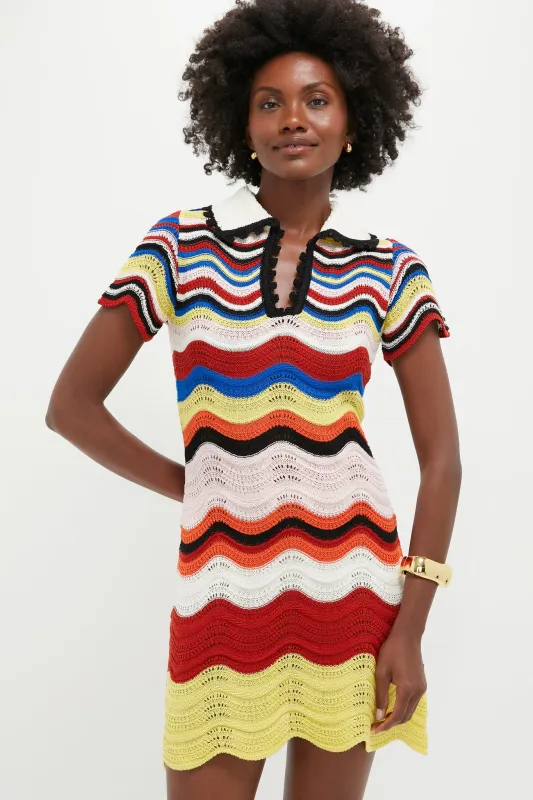 Multicolor Chevron Mini Dress sold by Tuckernuck