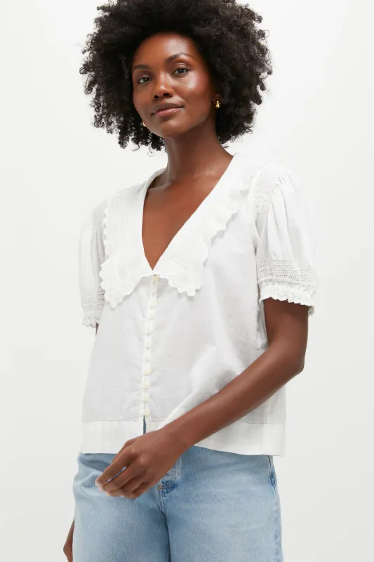 White The Manor Top sold by Tuckernuck