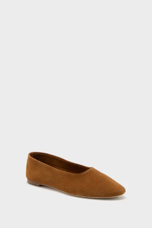 Tan Alba Ballet Flat sold by Tuckernuck