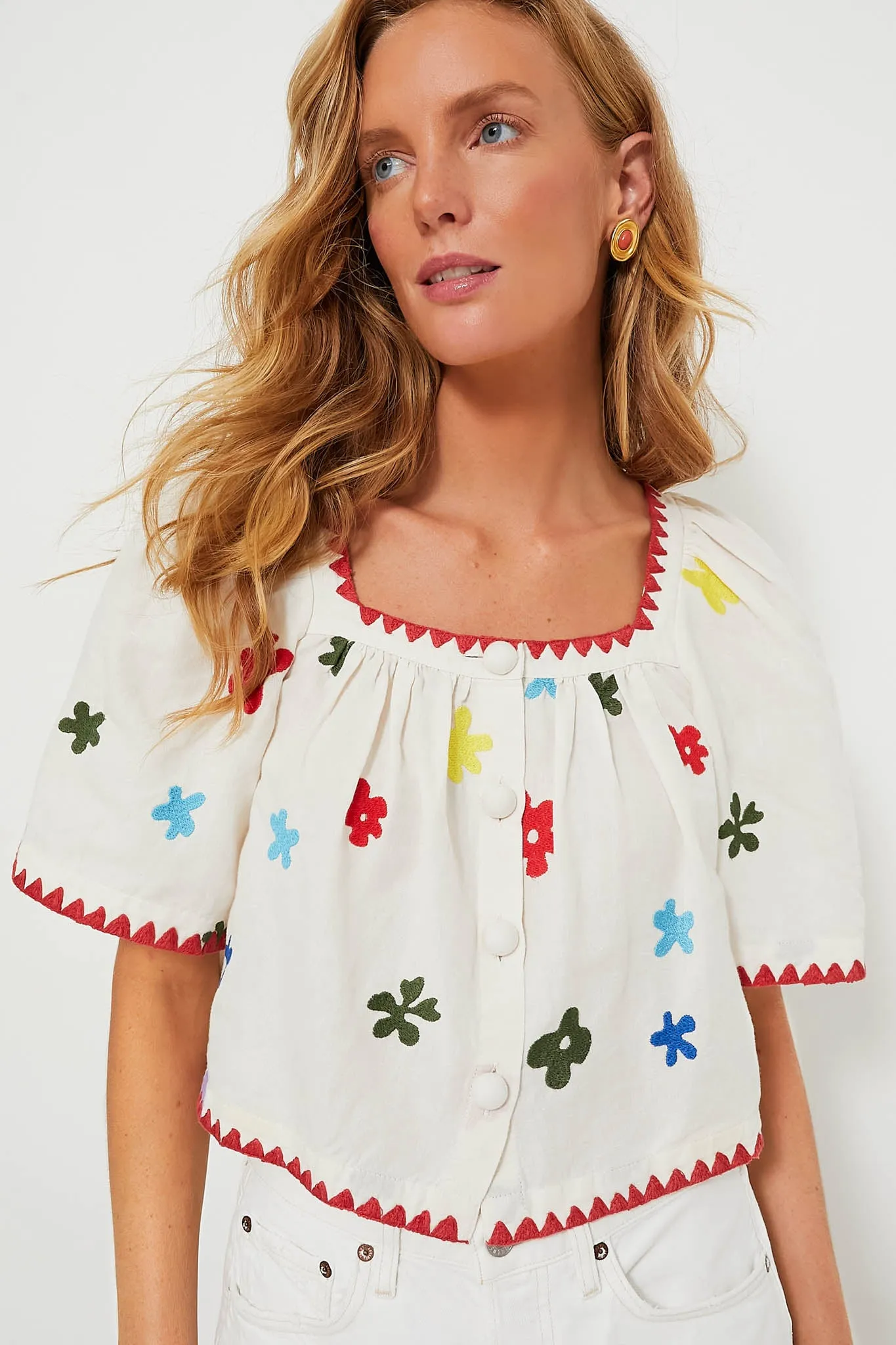 Macadamia Bahia Bloom Gabriel Top sold by Tuckernuck