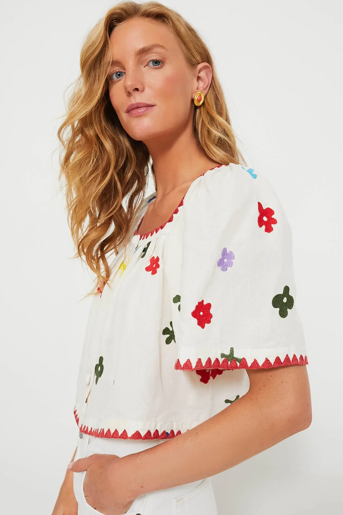 Macadamia Bahia Bloom Gabriel Top sold by Tuckernuck product image thumbnail 3