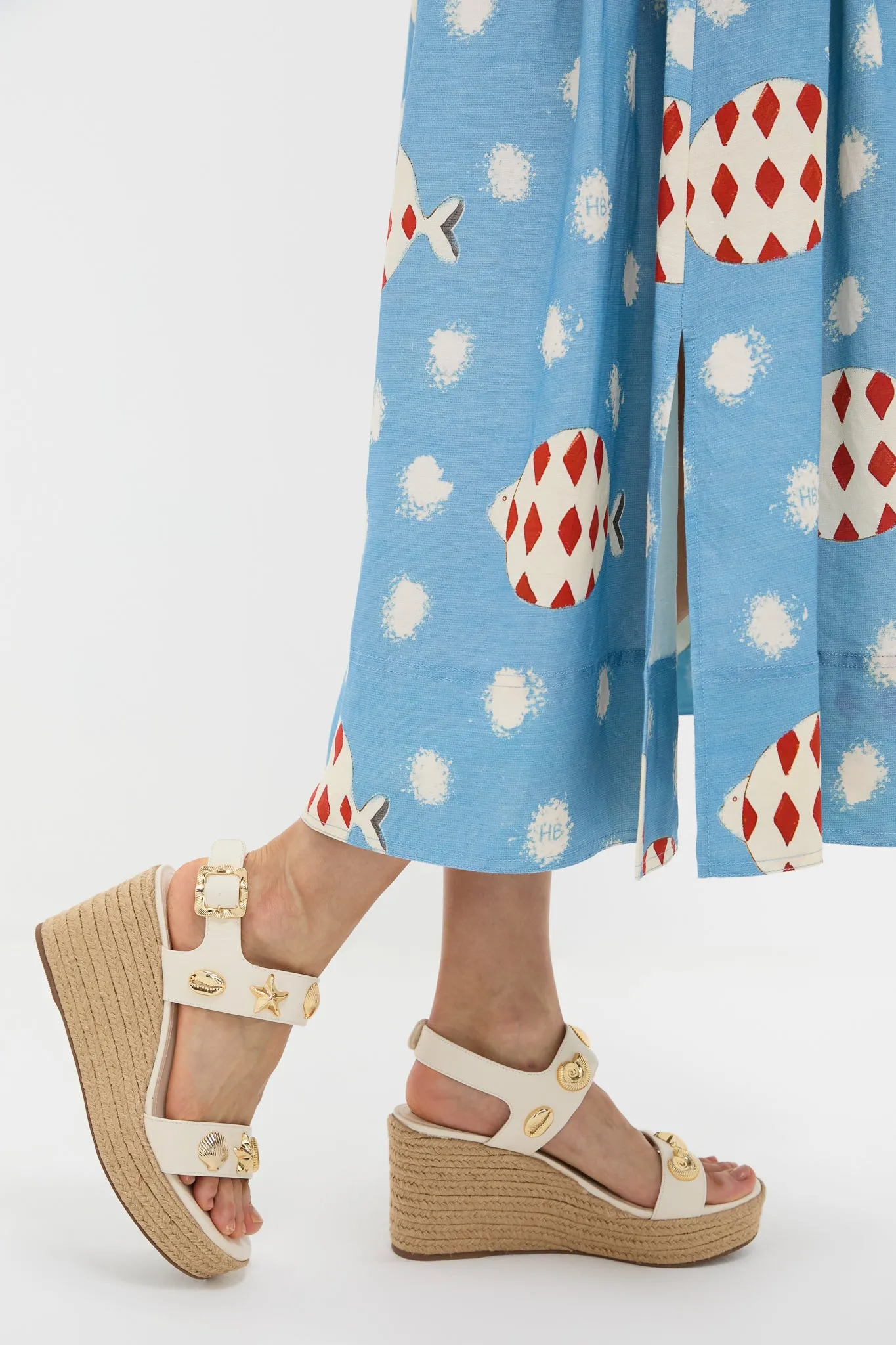 Ivory Saffino Madison Hi Espadrilles sold by Tuckernuck product image thumbnail 3