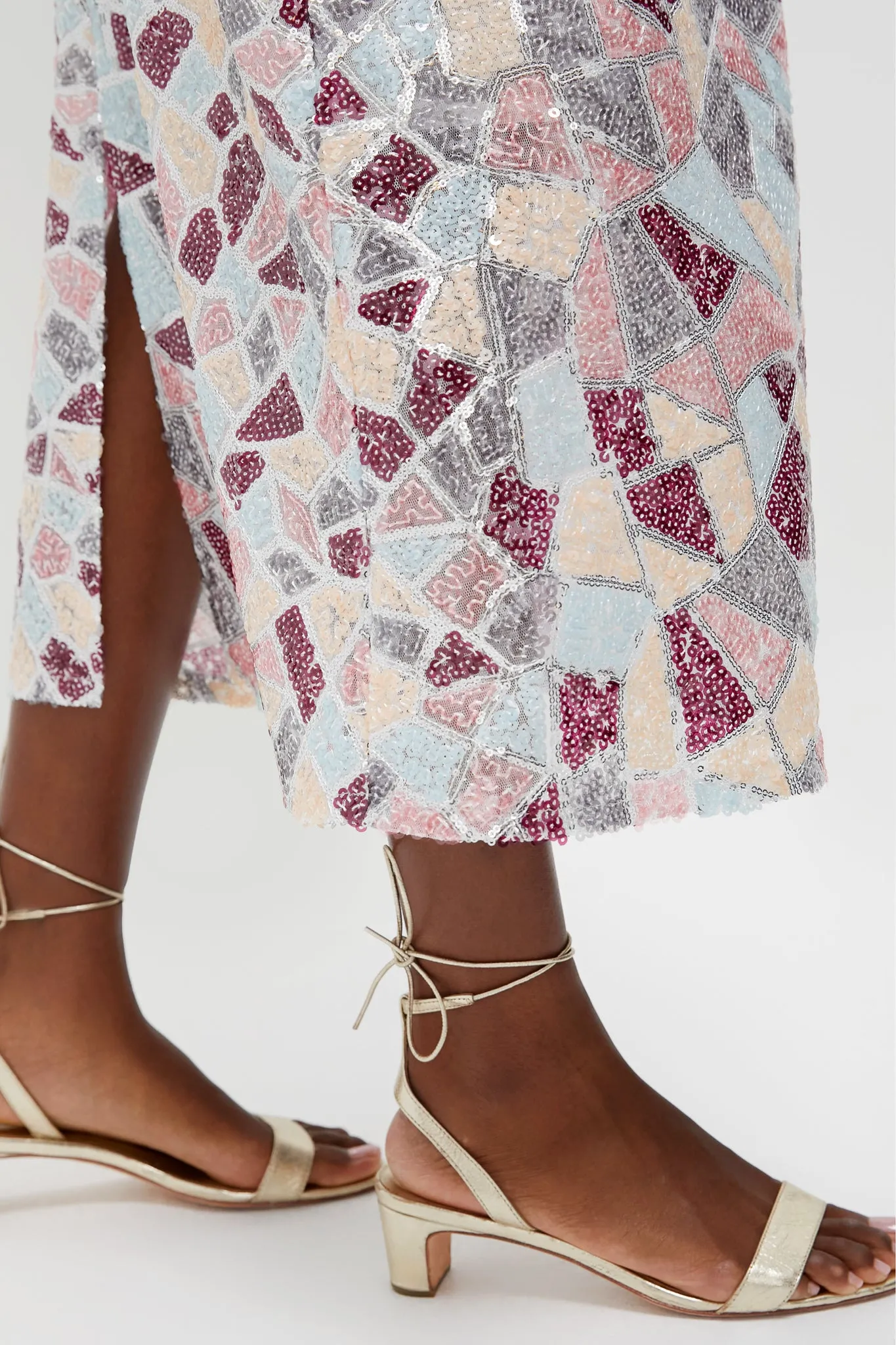 Sequin Flare Arden Maxi Skirt sold by Tuckernuck product image thumbnail 5