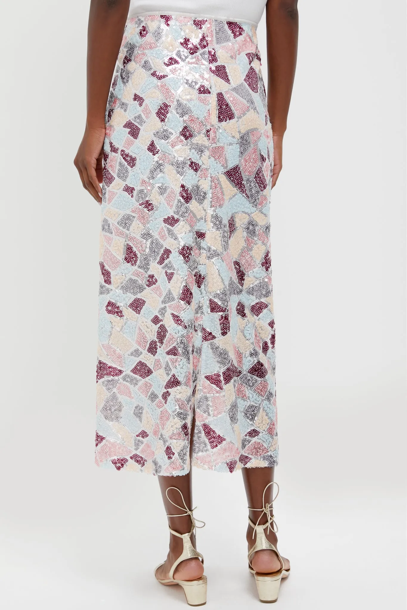 Sequin Flare Arden Maxi Skirt sold by Tuckernuck product image thumbnail 4