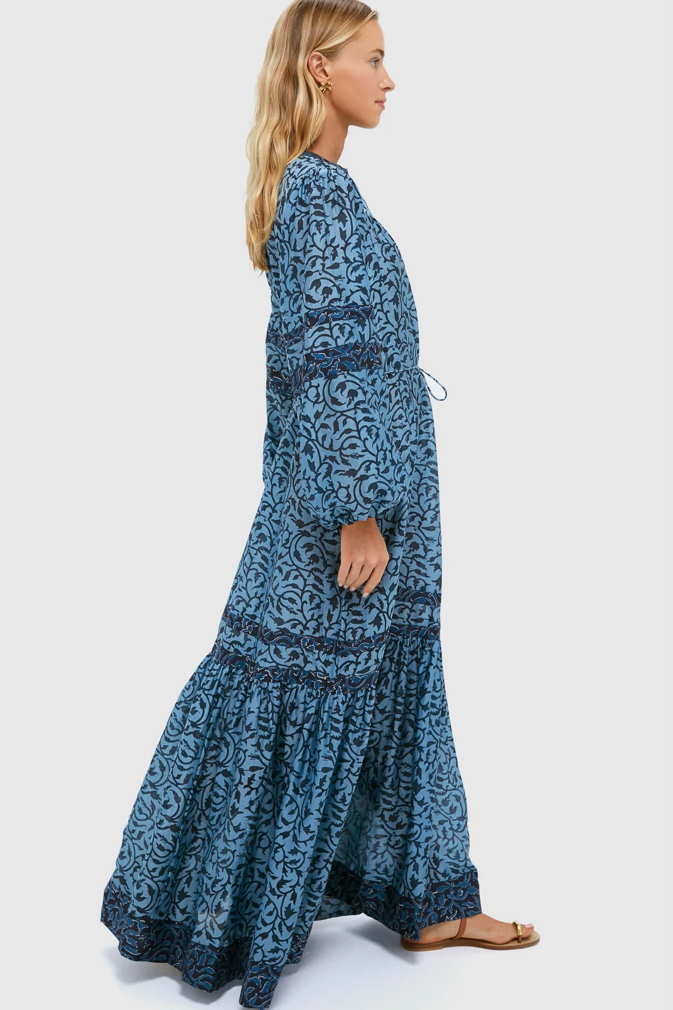 Indigo Midnight Vine Viviana Dress sold by Tuckernuck product image thumbnail 3