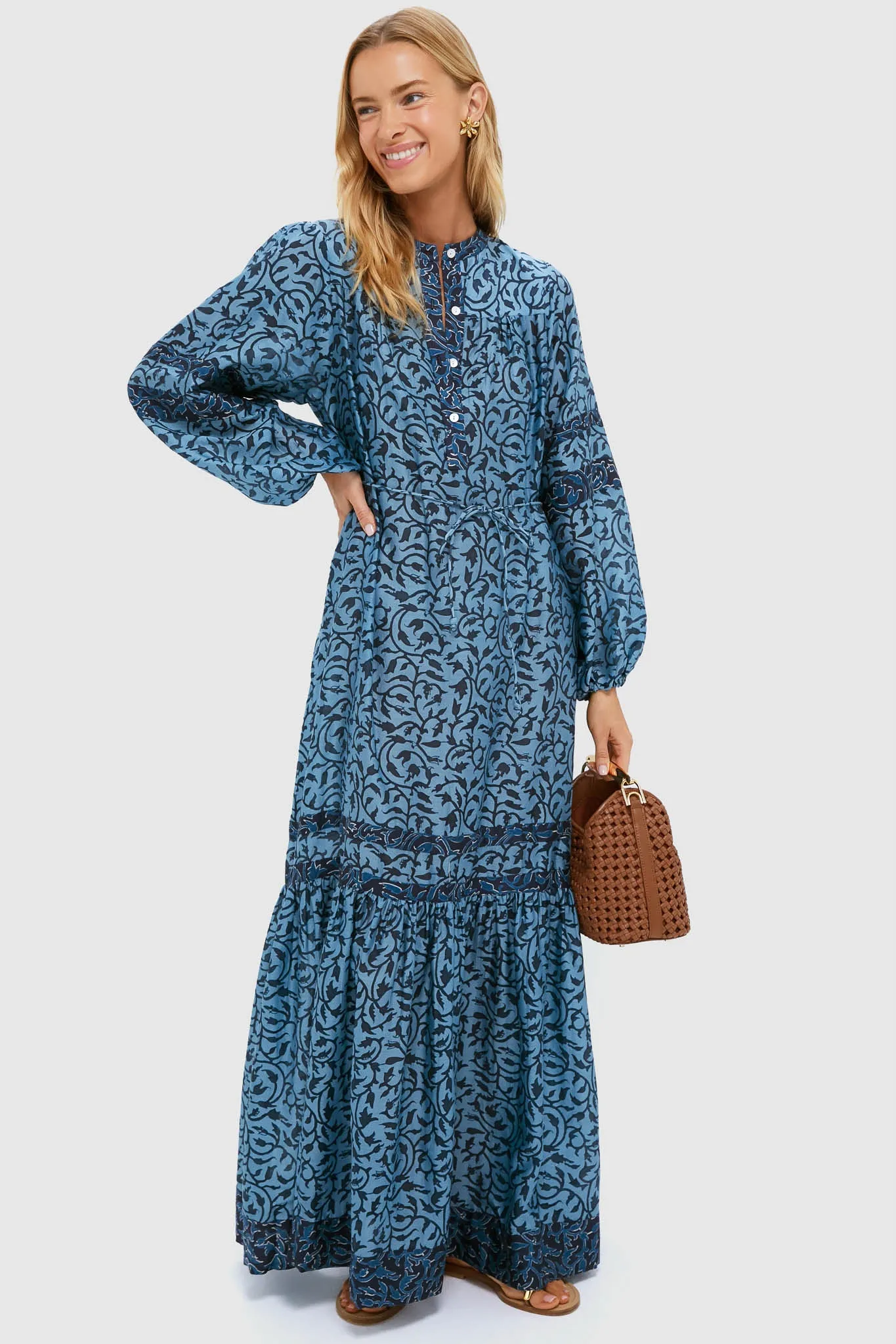 Indigo Midnight Vine Viviana Dress sold by Tuckernuck product image thumbnail 2