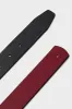 Lipstick Red and Mascara Reversible Leather Belt sold by Tuckernuck