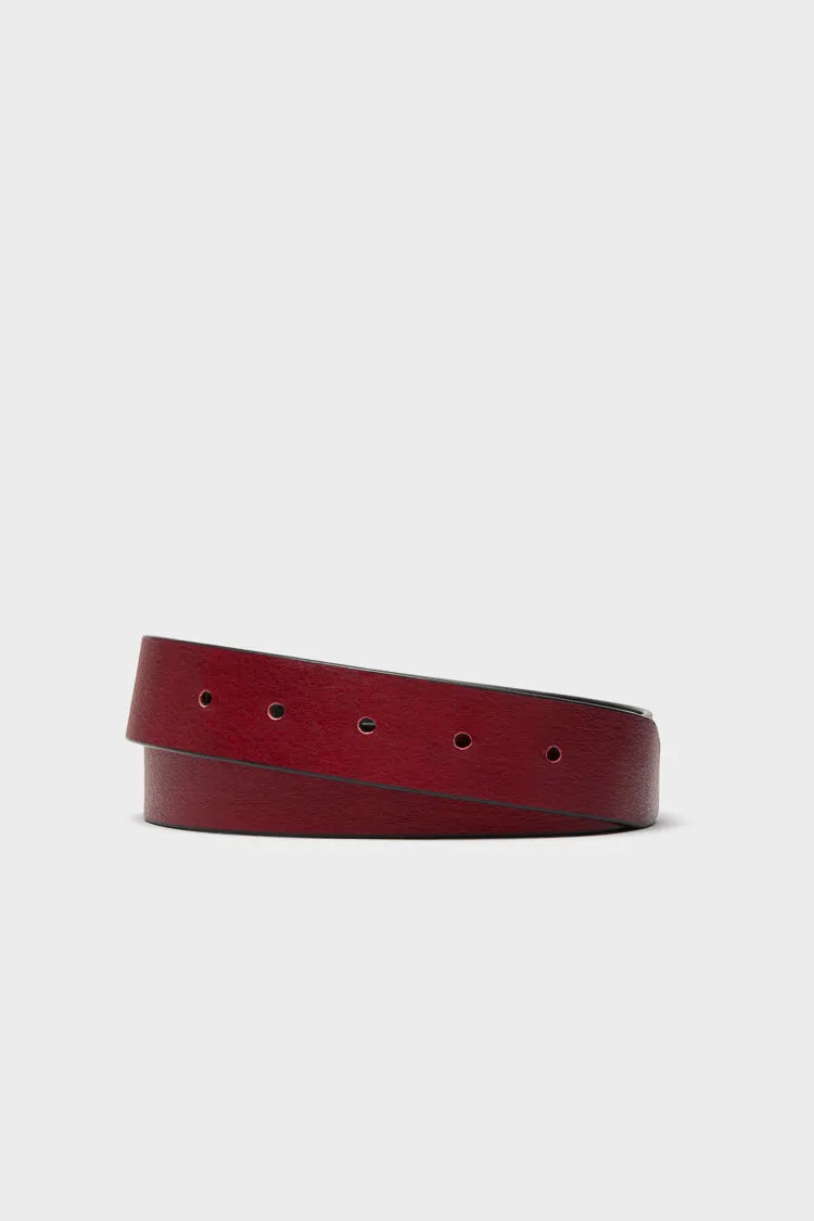 Lipstick Red and Mascara Reversible Leather Belt sold by Tuckernuck