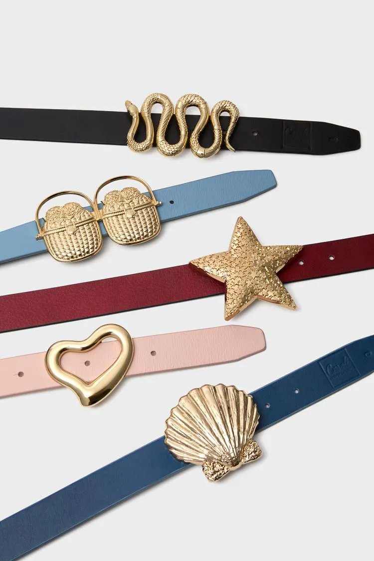 Lipstick Red and Mascara Reversible Leather Belt sold by Tuckernuck product image thumbnail 5