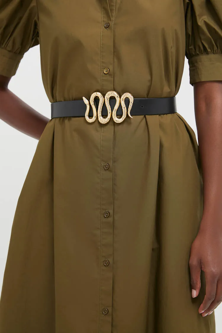 Lipstick Red and Mascara Reversible Leather Belt sold by Tuckernuck product image thumbnail 2