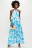 Flowers Waves Maui Halter Midi Dress sold by Tuckernuck