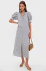 Dusty Blue and Brown Floral Louisa Maxi Dress sold by Tuckernuck