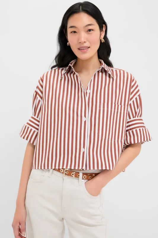 Ivory and Cognac Next Ex Shirt sold by Tuckernuck