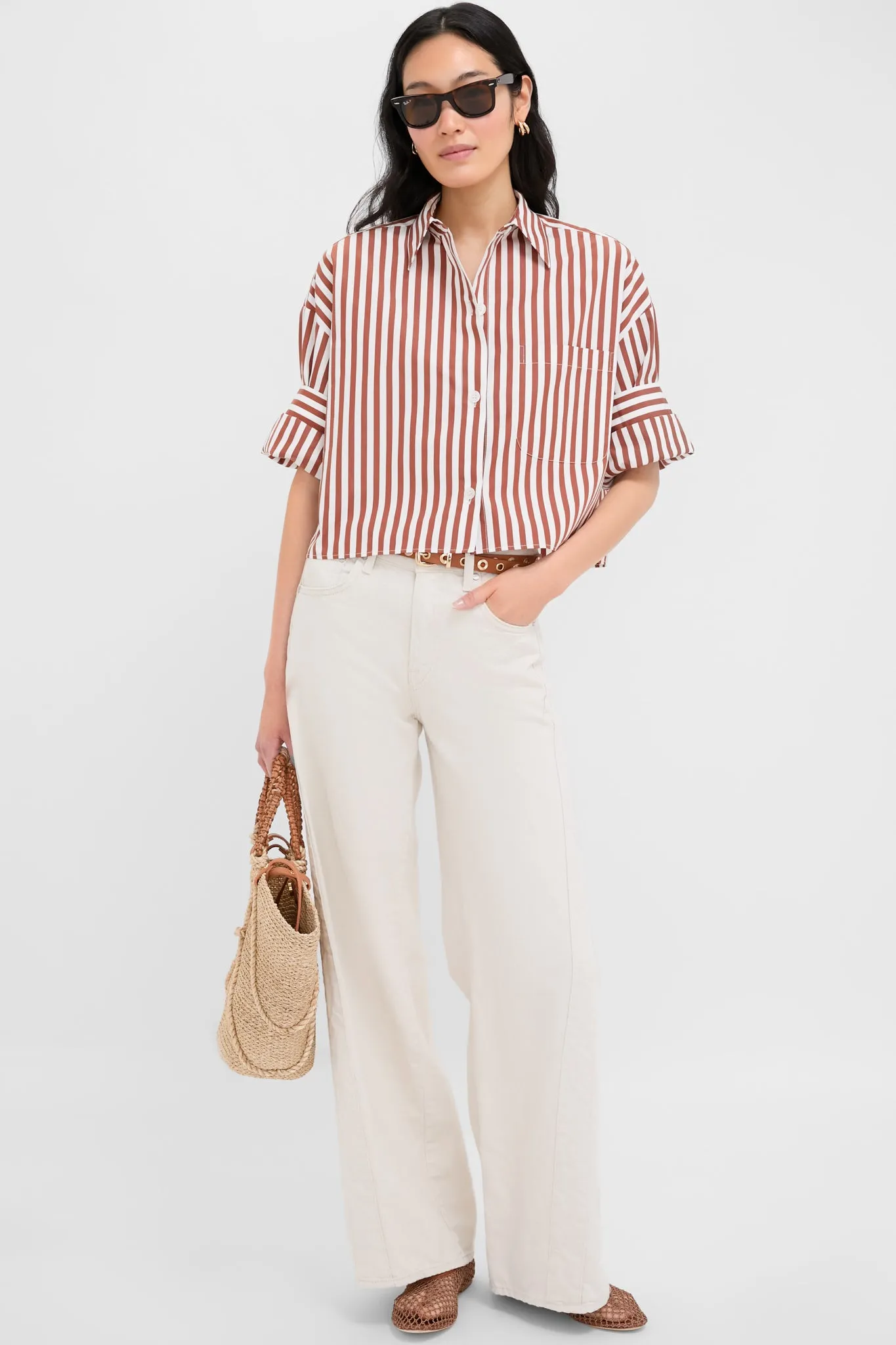 Ivory and Cognac Next Ex Shirt sold by Tuckernuck product image thumbnail 2