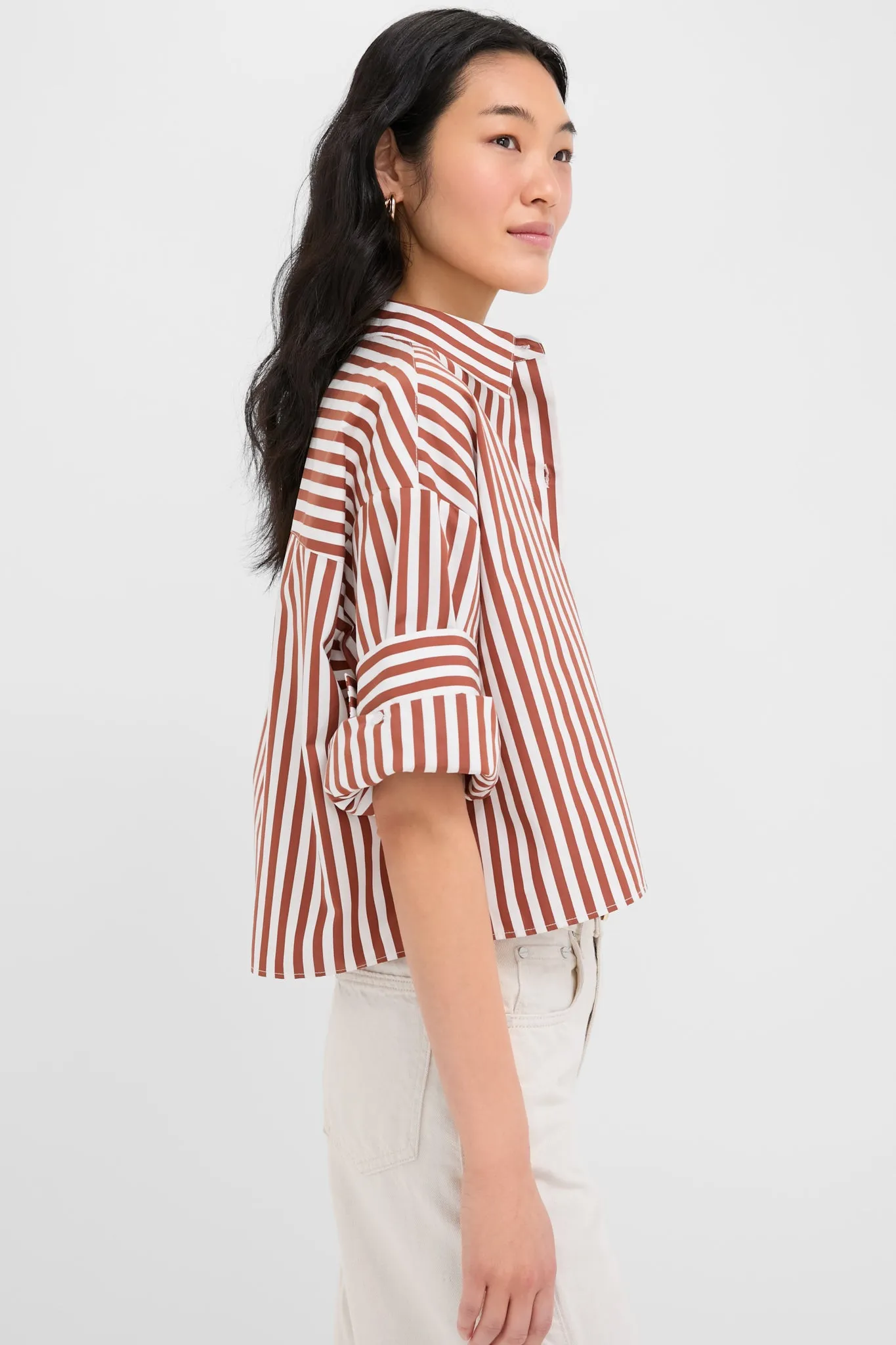 Ivory and Cognac Next Ex Shirt sold by Tuckernuck product image thumbnail 3