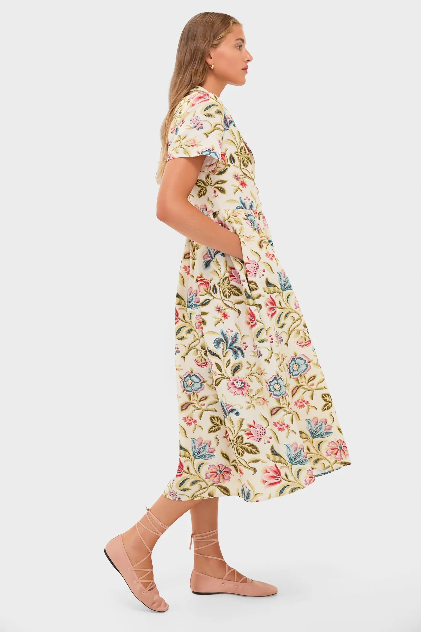 Dianthus Floral Adelaide Dress sold by Tuckernuck product image thumbnail 3