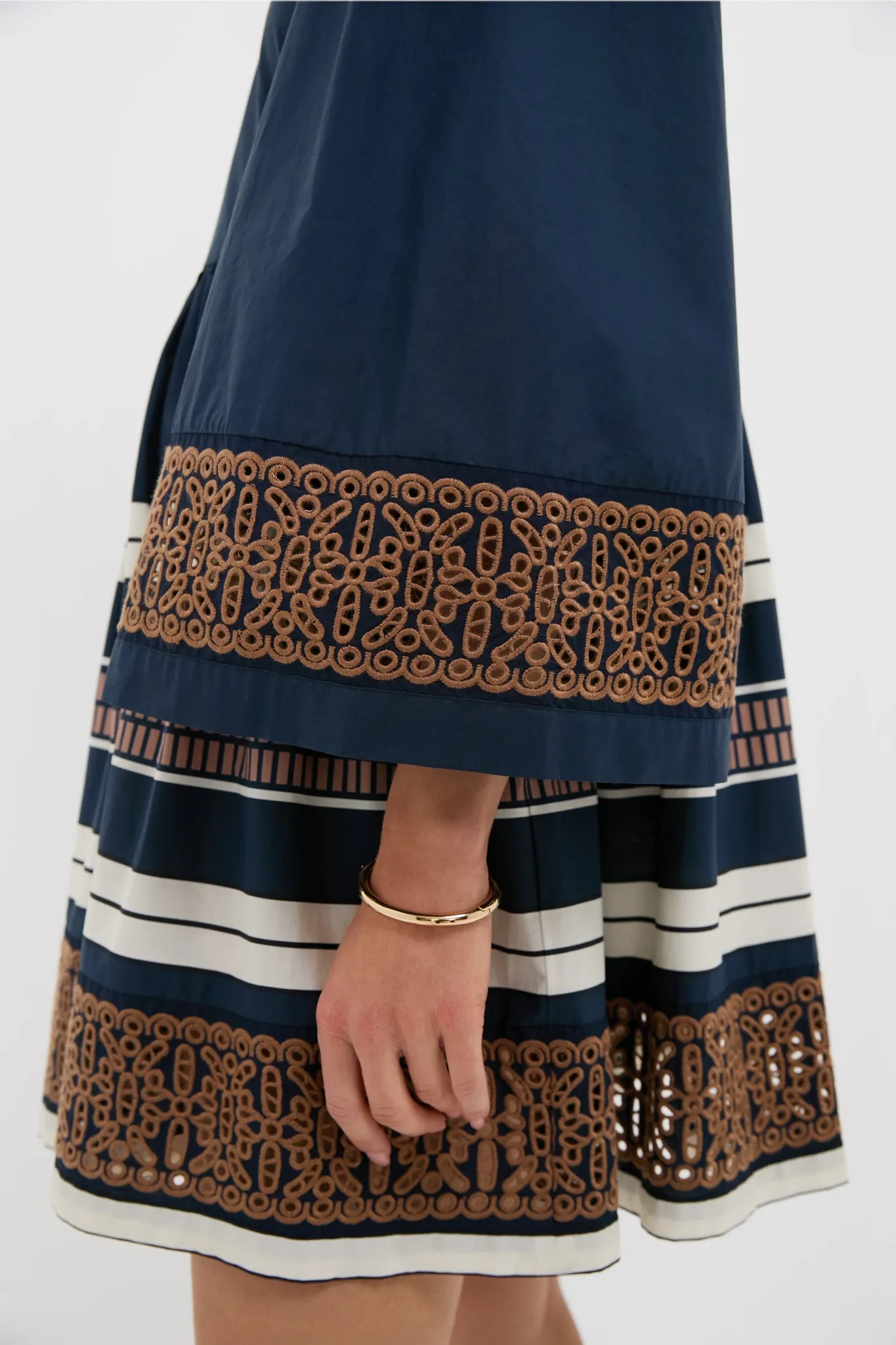 Riverside Stripe Cotton Eyelet Izzie Dress sold by Tuckernuck product image thumbnail 5