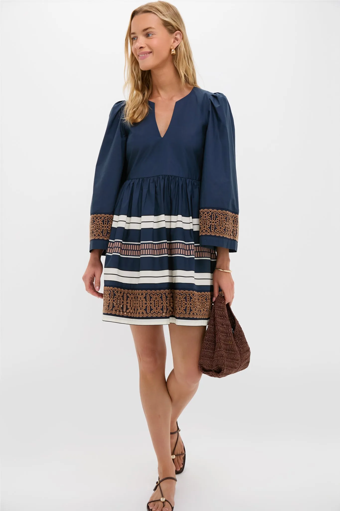 Riverside Stripe Cotton Eyelet Izzie Dress sold by Tuckernuck product image thumbnail 2