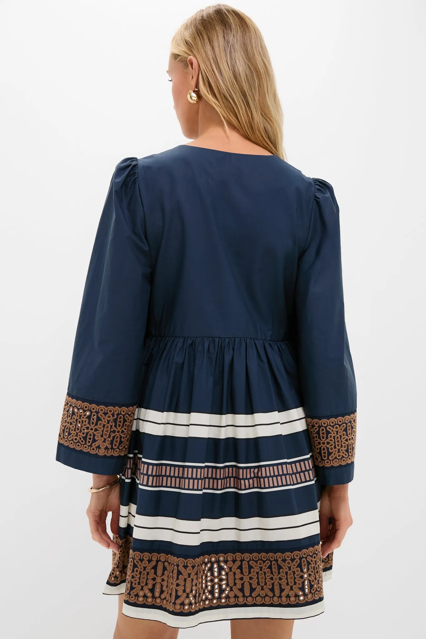 Riverside Stripe Cotton Eyelet Izzie Dress sold by Tuckernuck product image thumbnail 4