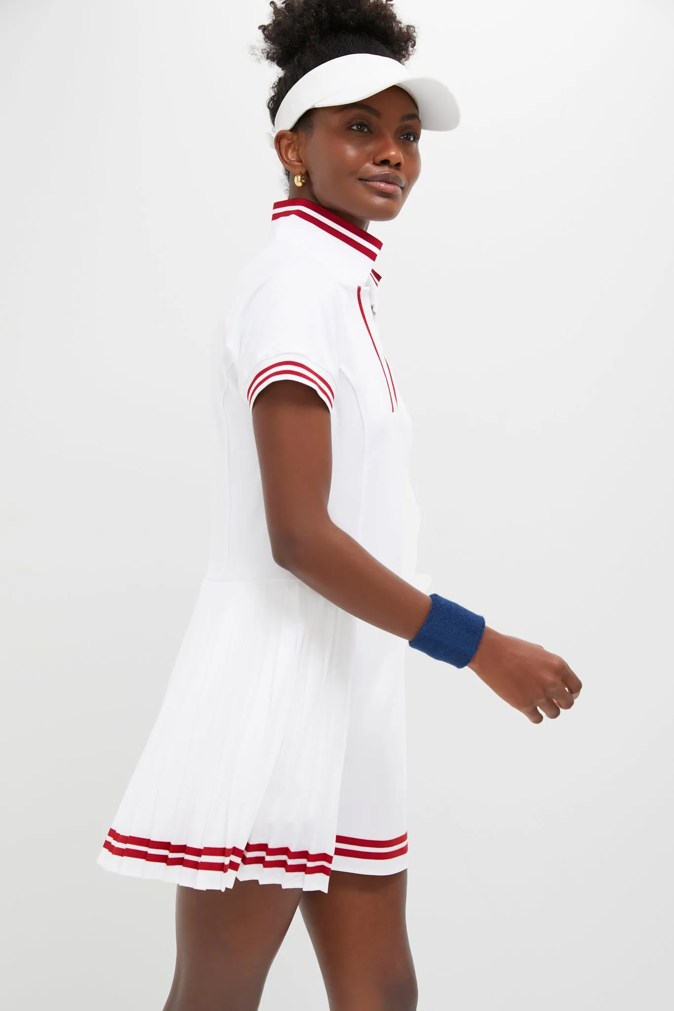 White Beatrice Tennis Dress sold by Tuckernuck product image thumbnail 4