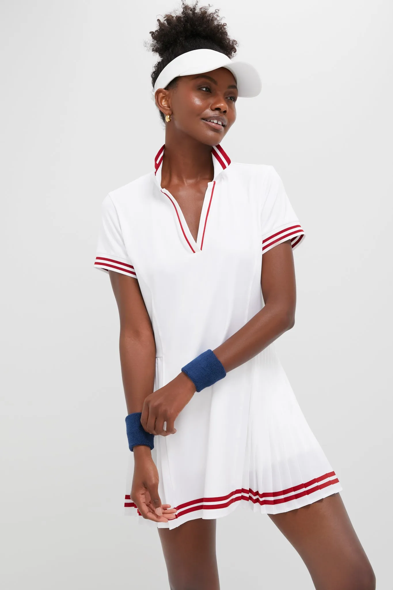 White Beatrice Tennis Dress sold by Tuckernuck