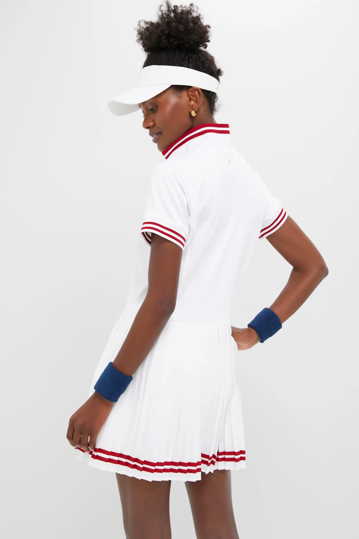 White Beatrice Tennis Dress sold by Tuckernuck product image thumbnail 5