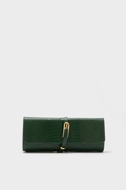 Emerald Belted Clutch sold by Tuckernuck