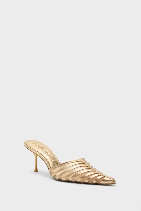 Brass Viera Mule sold by Tuckernuck