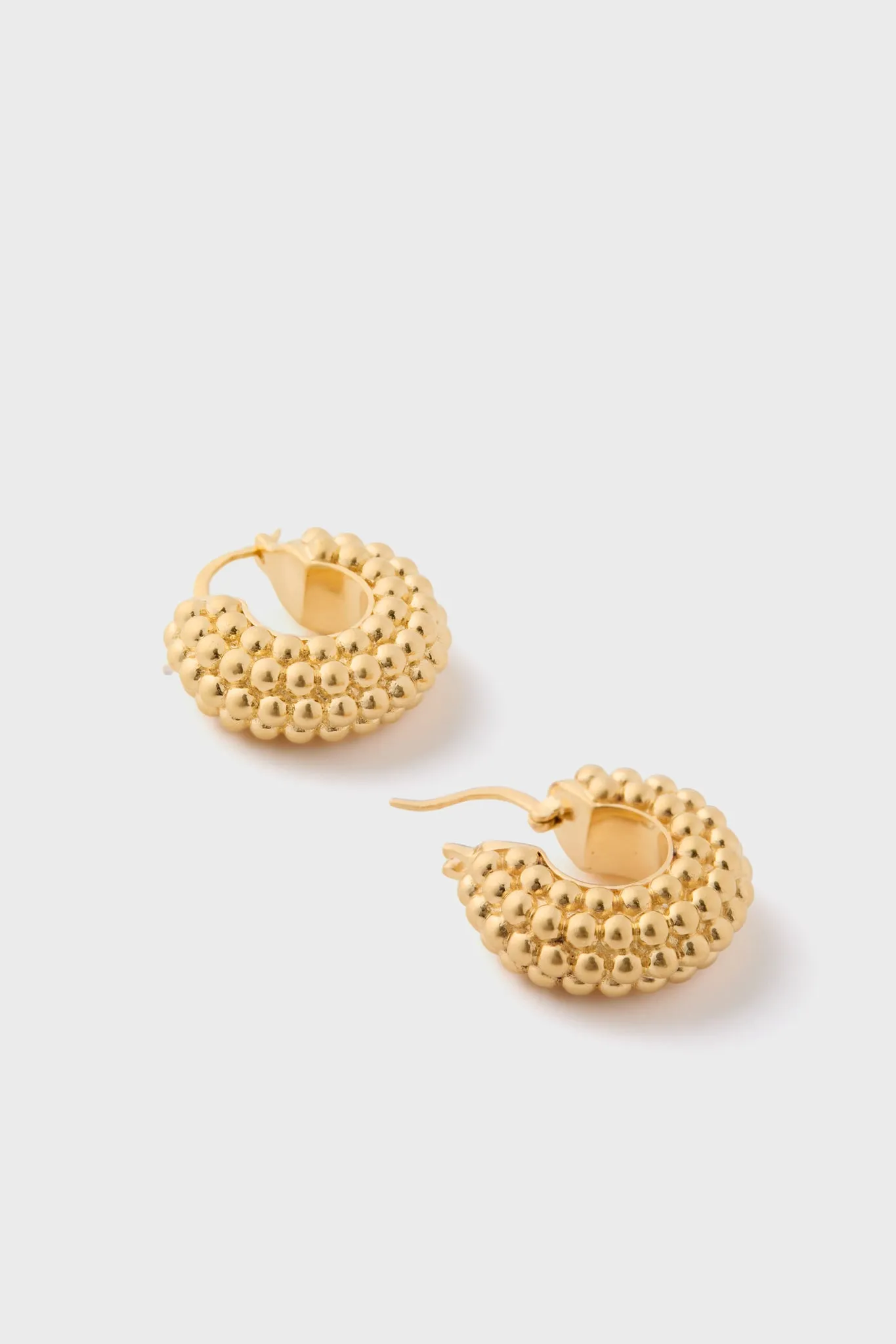 Gold Baya Medium Hoop Earrings sold by Tuckernuck product image thumbnail 4