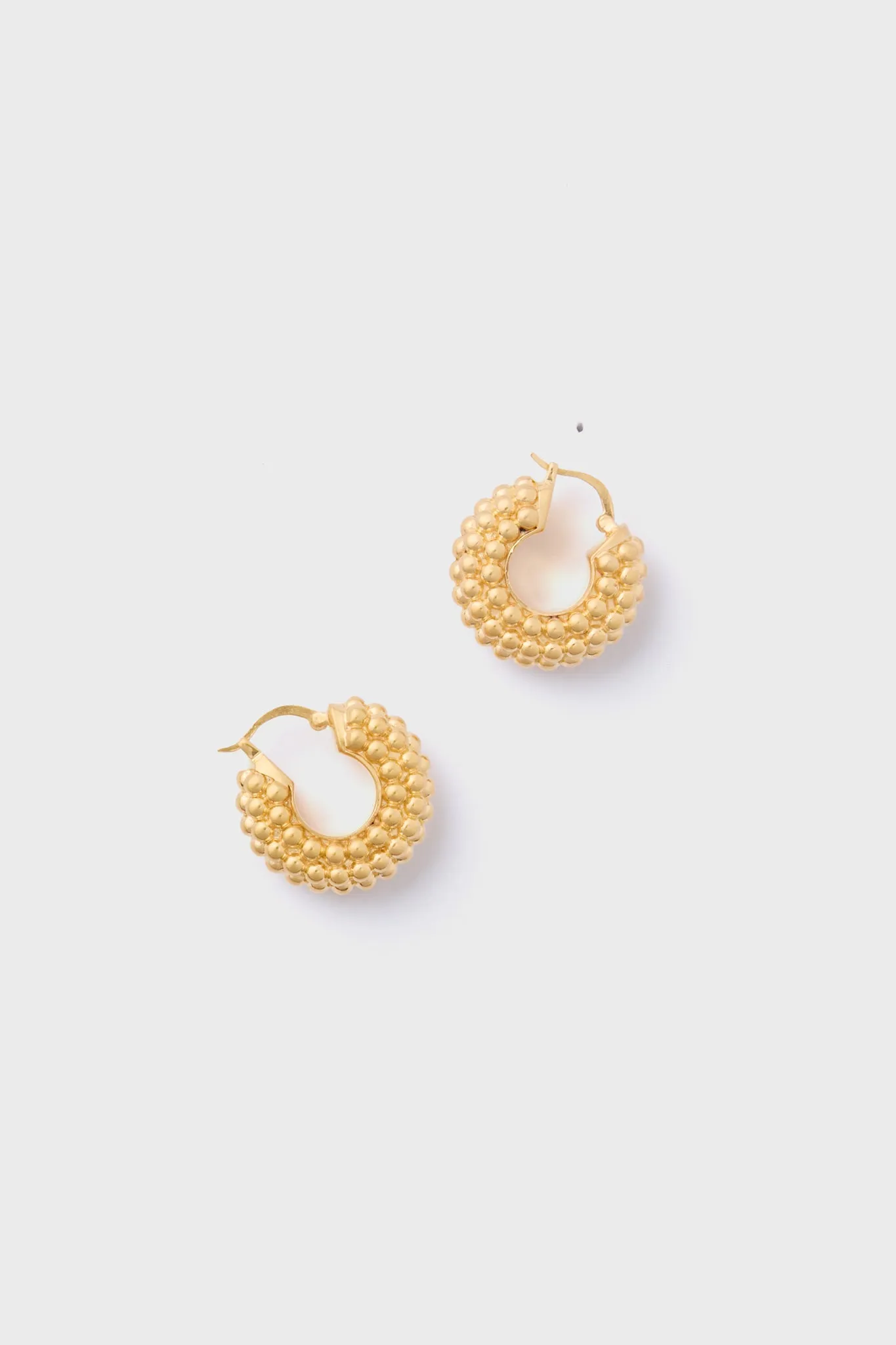 Gold Baya Medium Hoop Earrings sold by Tuckernuck